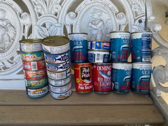Free can food salmon and tuna expired