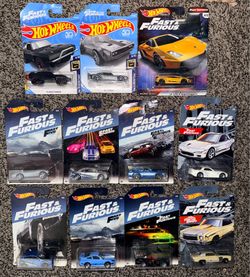 11-Hot Wheels Fast & Furious 1:64 Diecast Car Lot - Unopened Box, Skyline R34