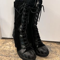 Black High Heel Boots