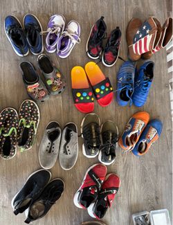 A lot of shoes $60 for all of them or $5-$10 each sizes 11-1.5