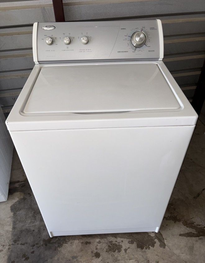 White Whirlpool Washer