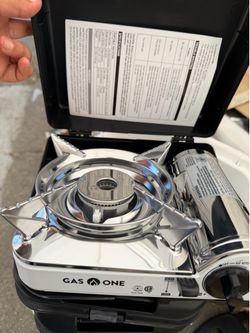 Mini estufa de gas.