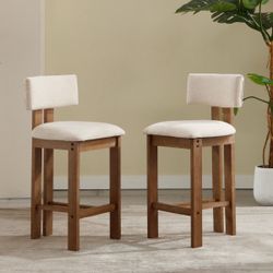Modern Bar Stools (Set of 2) – Brand New Kitchen Counter & Living Room Chairs