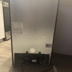 Hisense, brushed stainless steel mini refrigerator
