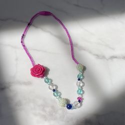 Rose beaded necklace