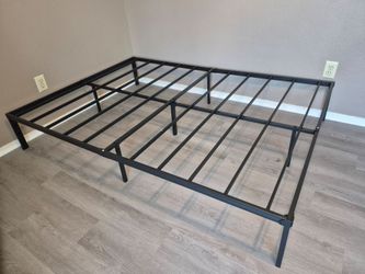 COMASACH 12 inch Full Bed Frame, Easy Assembly, No Box Spring Needed, Heavy Duty Metal Platform Full Size, Black