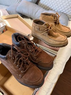 2x Men’s dress casual shoes suede size 9.5