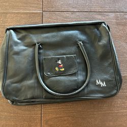 Large Leather Mickey Mouse hand bag