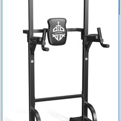 Sportsroyals Power Tower Pull Up Bar Station, 450LBS Stable Pull Up Dip Station
