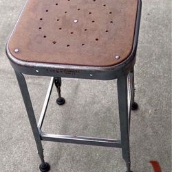 Vintage Lyon Made In the USA Stool Price Firm