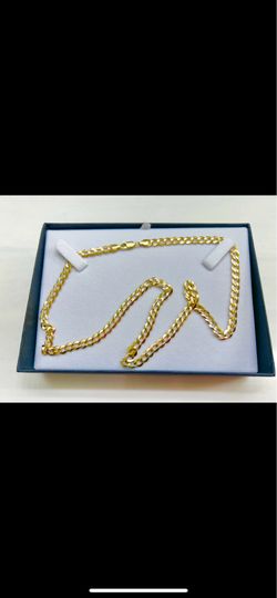 14 kt cuban link chain, 18.4 grams 22 inches long