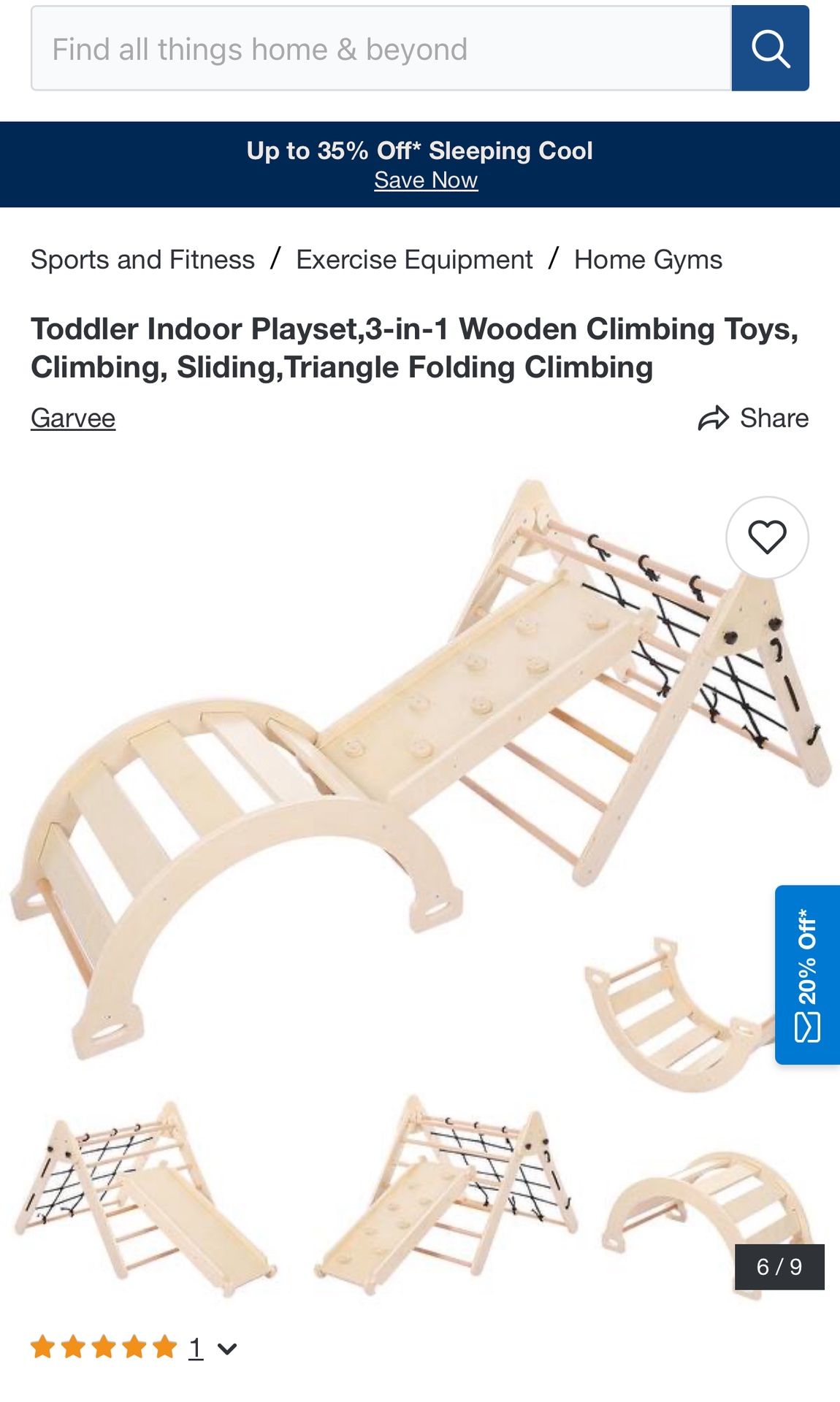 Toddler Indoor Playset,3-in-1 Wooden Climbing Toys, Climbing, Sliding,Triangle Folding Climbing
