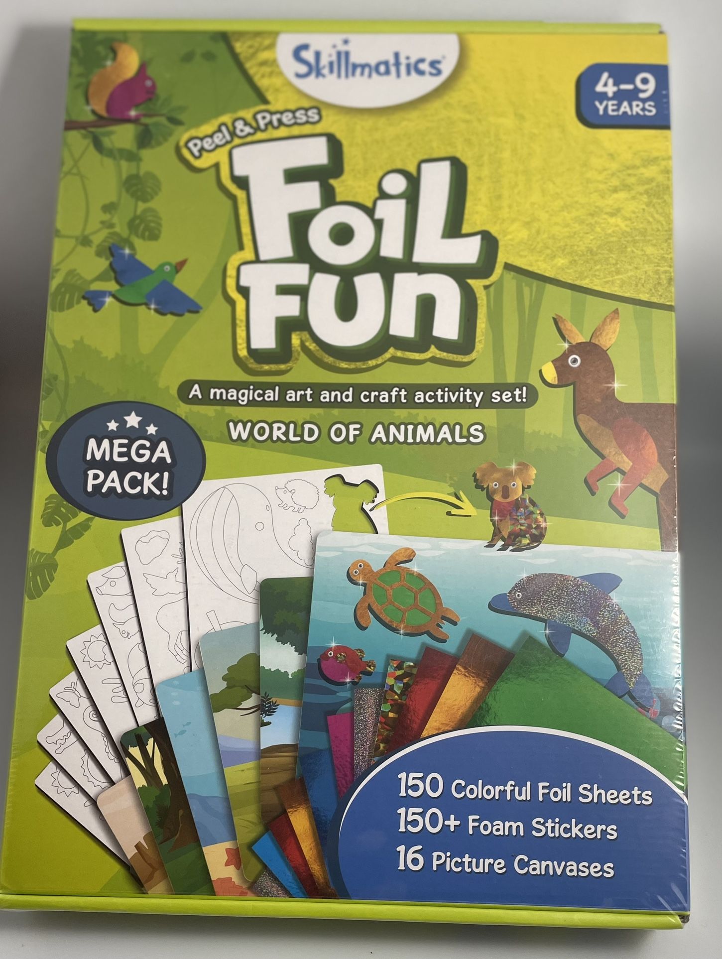 Skillmatics Foil Fun - Animals Mega Pack, No Mess Art for Kids