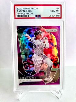 ⚾ Aaron Judge 2020 Panini Prizm Purple Prizm PSA 10 Gem Mint Yankees 💎