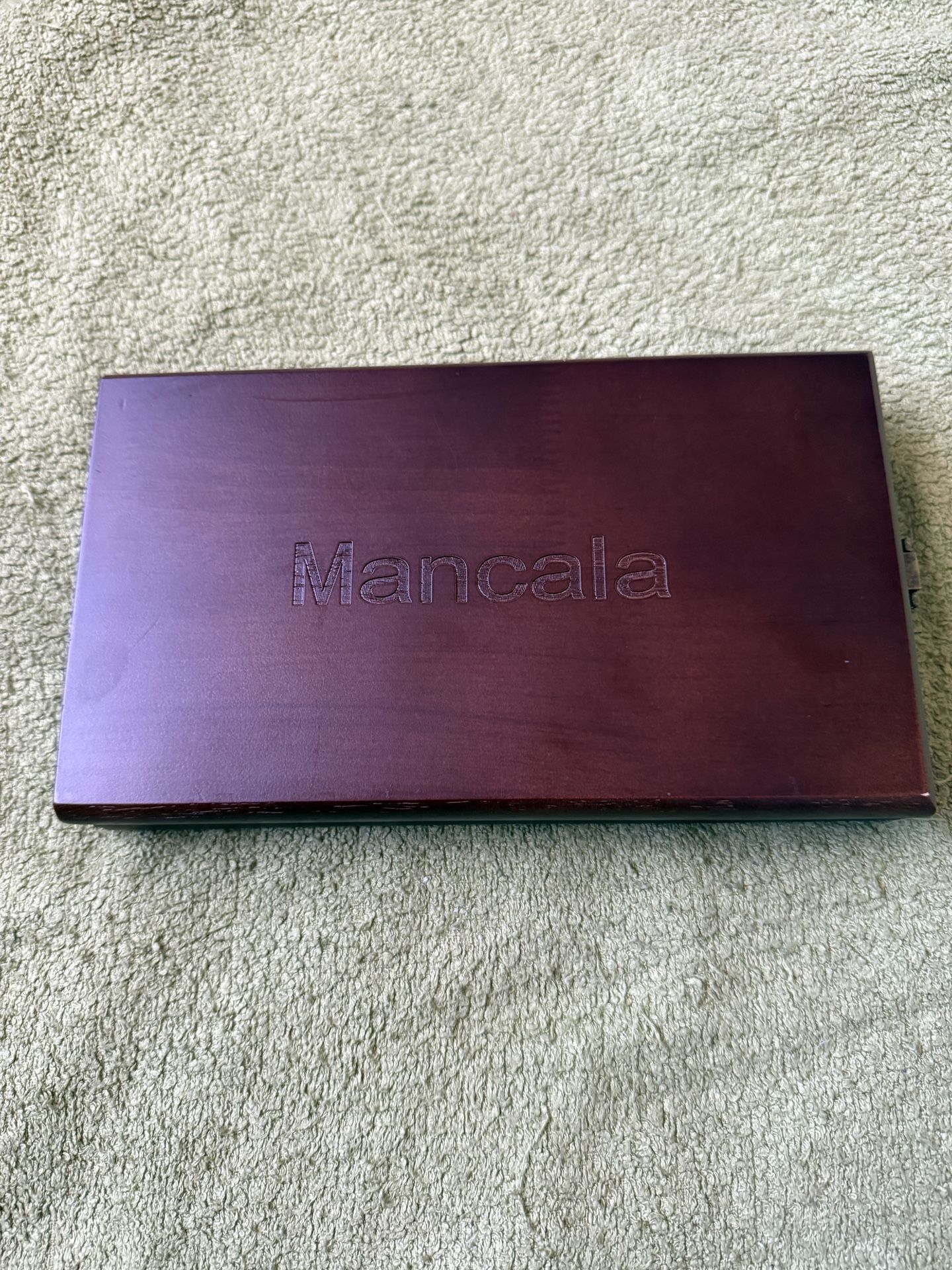 Folk Art Wood Mancala Game Board Sungka Congkak Wood