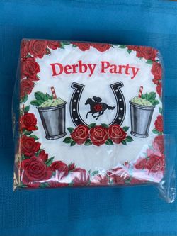 Derby Party Paper Napkins Pack 100 pk