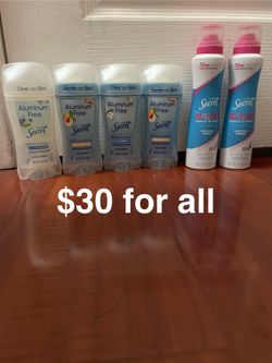 Secret And Gillette Deodorant 