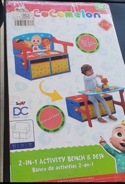 Cocomelon 2 in 1 activity bench and desk