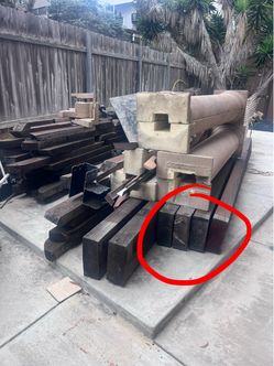 15 ft treated timber (4 pieces, $50 each, $175 for all)