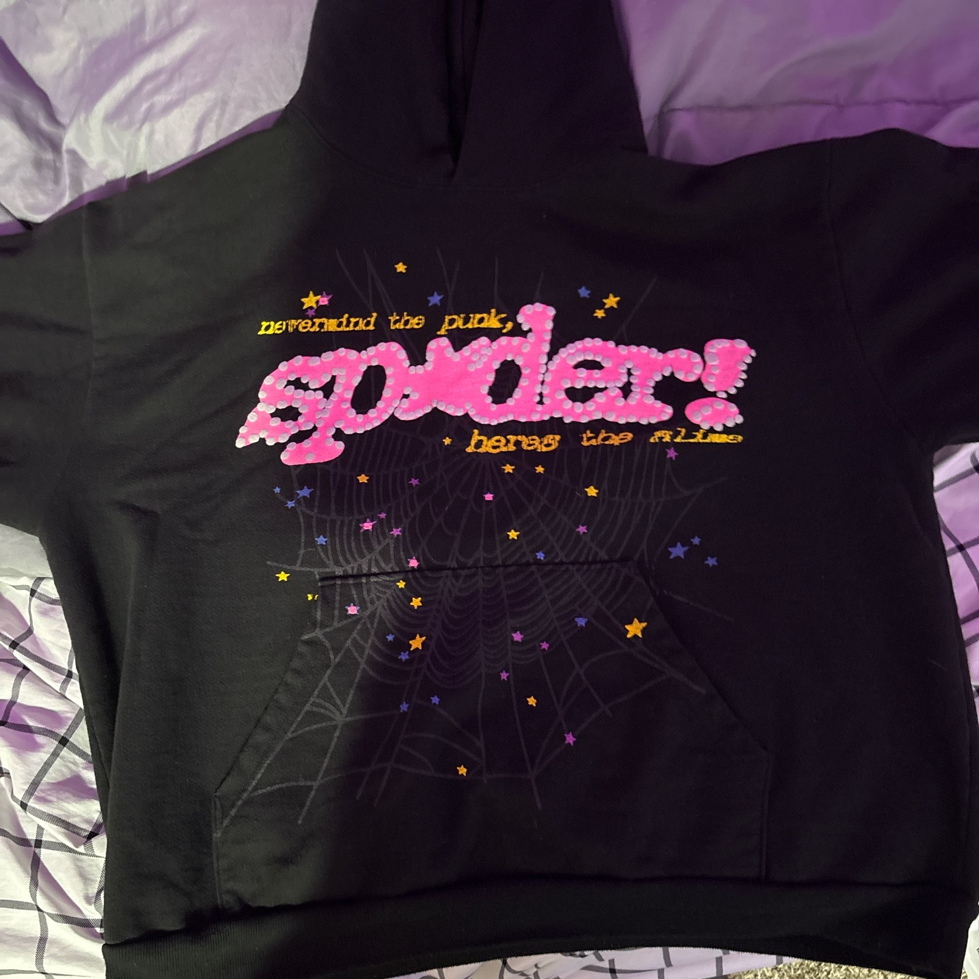 Sp5der hoodie, XL, Worn 2x