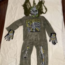 5 Pc Halloween costume scary skeleton Kids Small/46