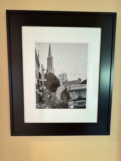 Framed San Francisco Fine Art Print - "Nightfall in North Beach"
