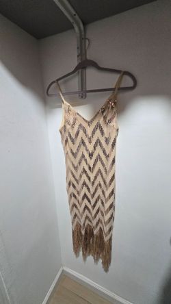 GORGEOUS SEQUIN & FRINGE DRESS