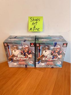 (LOT OF 4) Topps Chrome NFL Mega Box