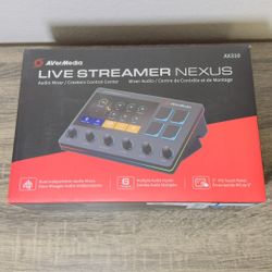 AVerMedia Live Streamer AX310 - Creator Control Center, 6 Track Audio Mixer with IPS Touch Panel, Trigger Actions on OBS, Streamlabs, Spotify, VTube, 