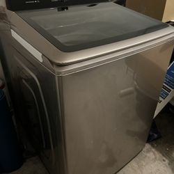 Excellent Condition Samsung Washer - 5.0 cu. ft., Champagne, Active Water Jet & New Hoses!