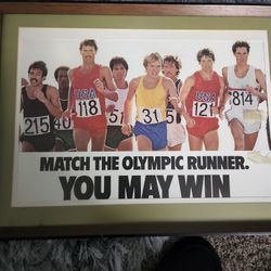 Vintage Olympic Print With Bruce Jenner And More