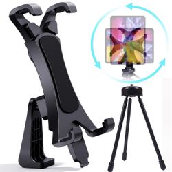 iPad Tripod Mount Adapter with Tripod Remote 360 Degree Rotatable Break-Resistant
