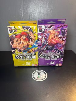 One Piece TCG Starter Deck ST 34 & 36 (Charlotte Katakuri,Eustass Captain kid)