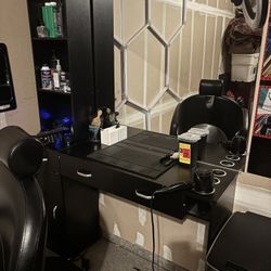 Barber Set Up Just The Black Dresser !