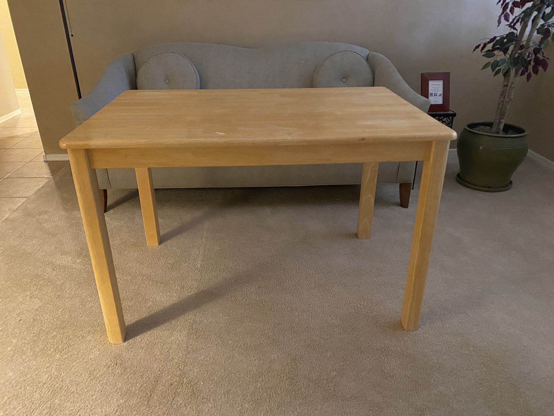 Table - Solid Wood w/Free Chair