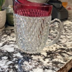 Vintage glass pitcher