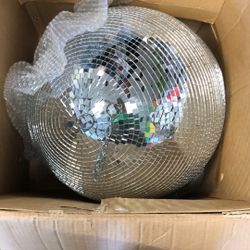 20” Diameter Mirror Disco Ball With Turner 