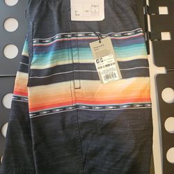 Men's 7" Ibiza Sunset Swim Shorts Goodfellow & Co Black LG Size