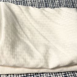 2 White  Square Tablecloths -60”x 120”