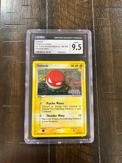 CGC 9.5 Voltorb 80/109 EX Team Rocket Returns STAMP Reverse Holo ENG 2004 ⚡️⚡️