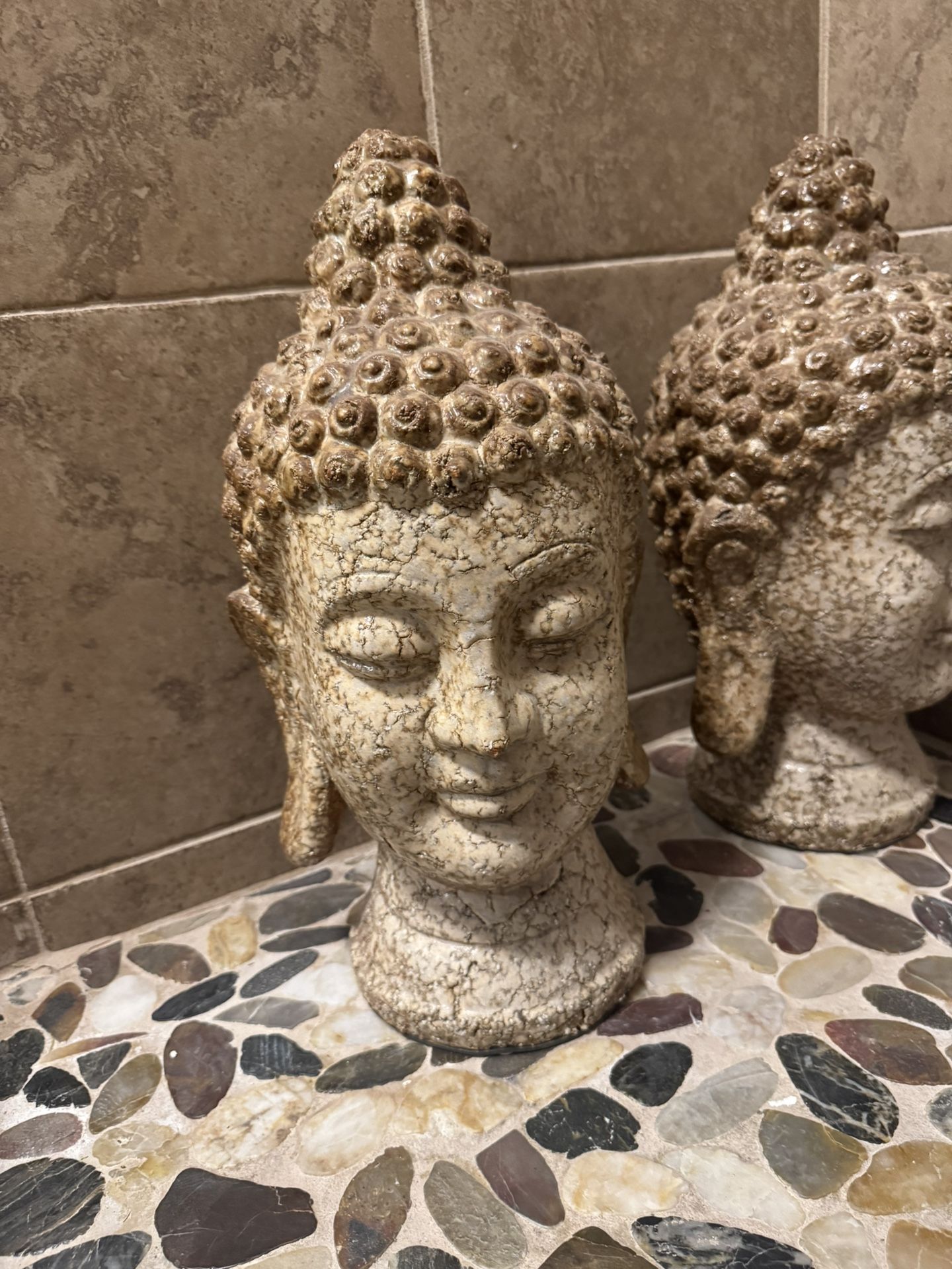 VINTAGE 1960S CERAMIC BUDDHA HEAD