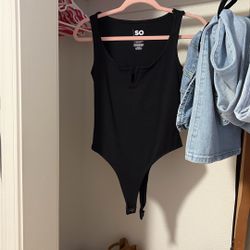 black tank top bodysuit 