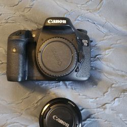 Canon EOS 7D And 50mm Lense