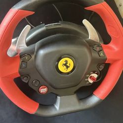 Thrust Master Ferrari 458 Spider Wheel And Pedels