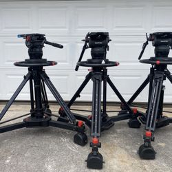 Sachtler combi dolly video 60 head pedestal dolly for studio set up