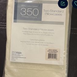 Pillowcases-350 Thread Count-2 Standard /Queen Pillowcases