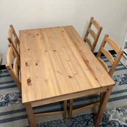 Dining Table, TV Stand And Full Bed Frame 