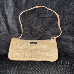Kate Spade Straw And Leather Summer Bag 
