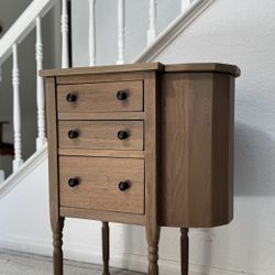 Refinished Solid Wood Cabinet, End Table, Side Table, Sewing Cabinet