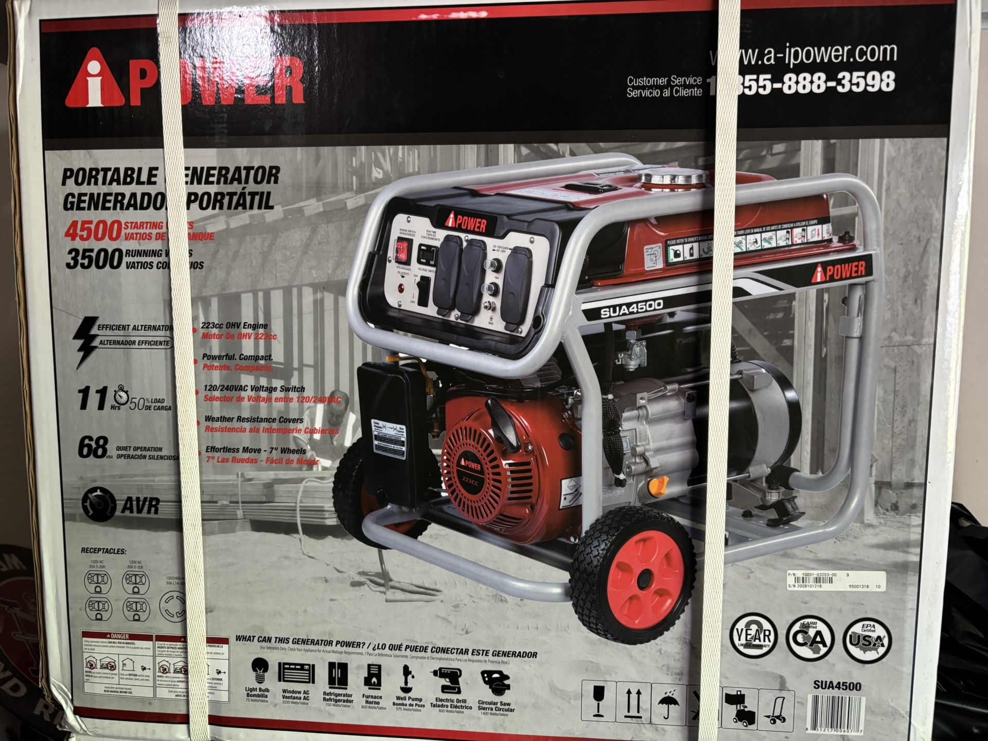 I power 4500 W generator brand new